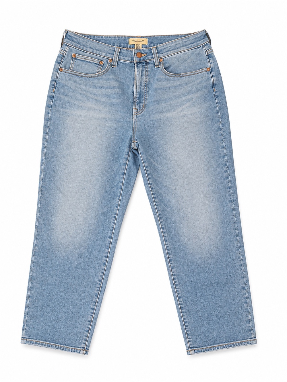 Madewell Mid Wash Denim Straight Jeans NEW